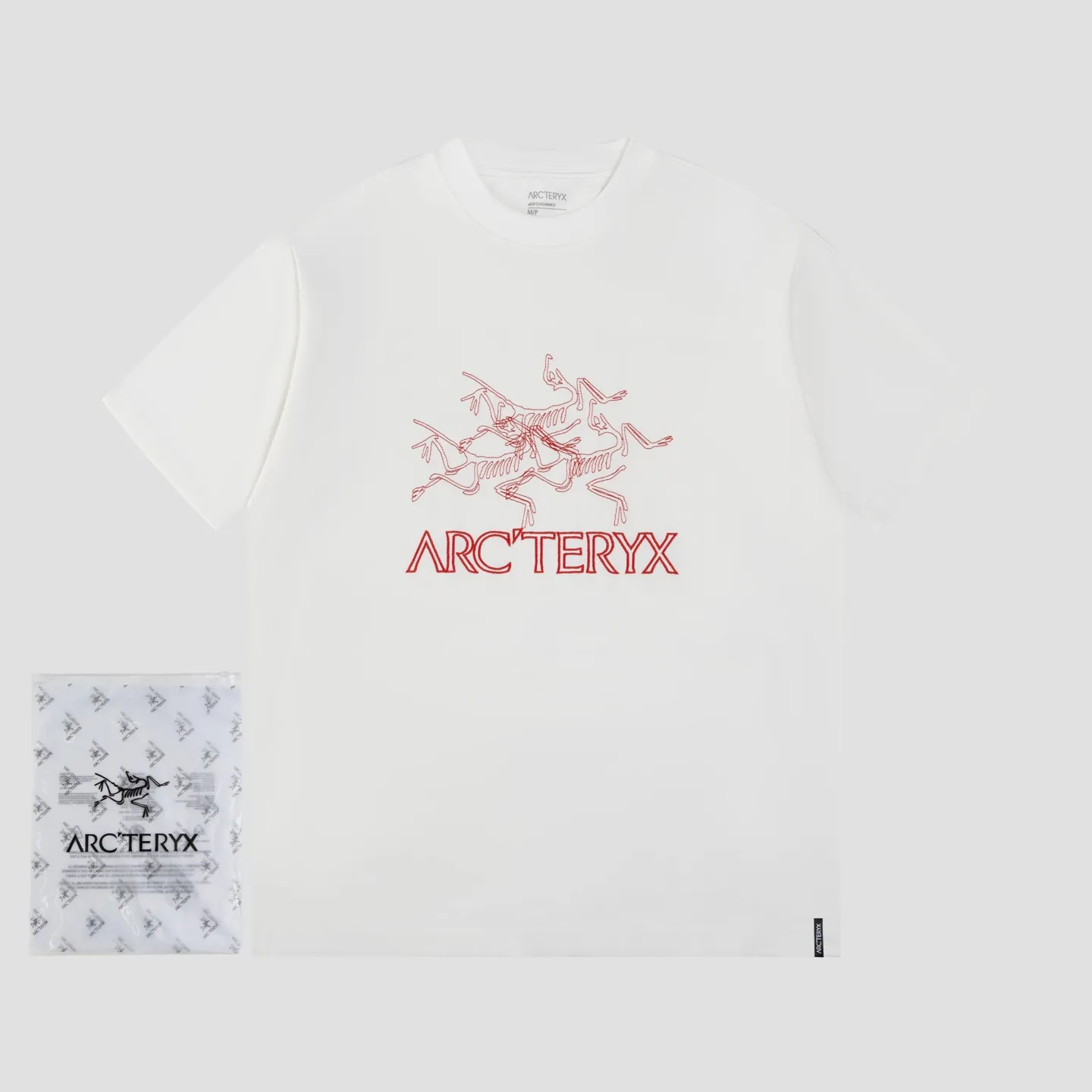 Ayc Teryx （F 2） 2025FW T LOGO Premium 32s Same Style ：Black White Size：XS S M L